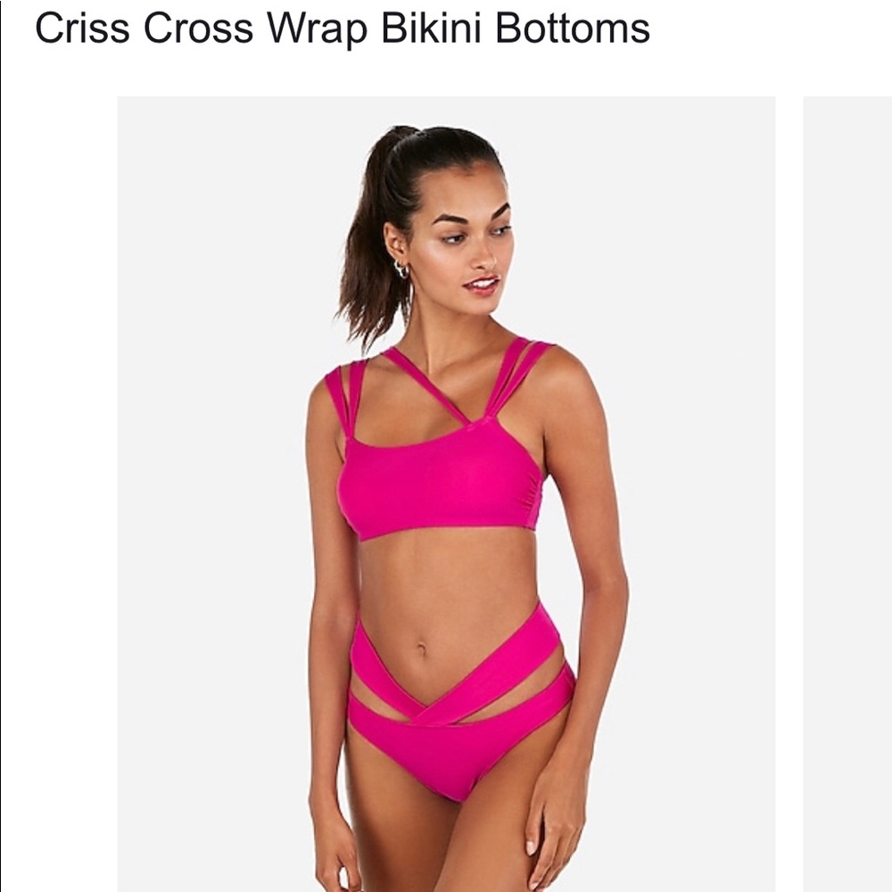 NWT hot pink express bikini bottoms